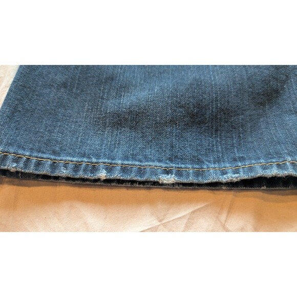 True Religion Men's Blue Jeans Size 40 (41x32) Straight Leg Cut Wide Cuff Denim - Picture 15 of 15